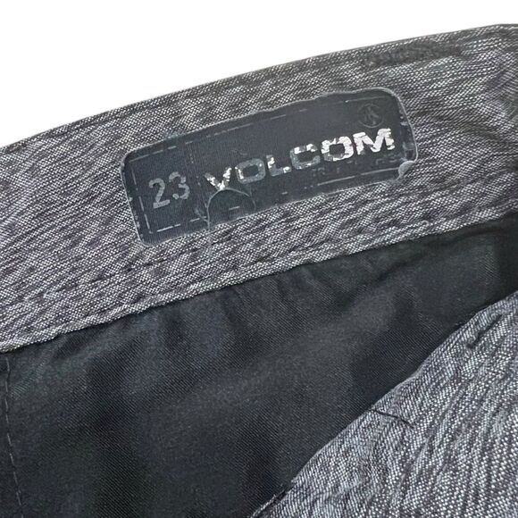 Volcom Black Flat Front Boy Shorts 10 - Picture 2 of 3